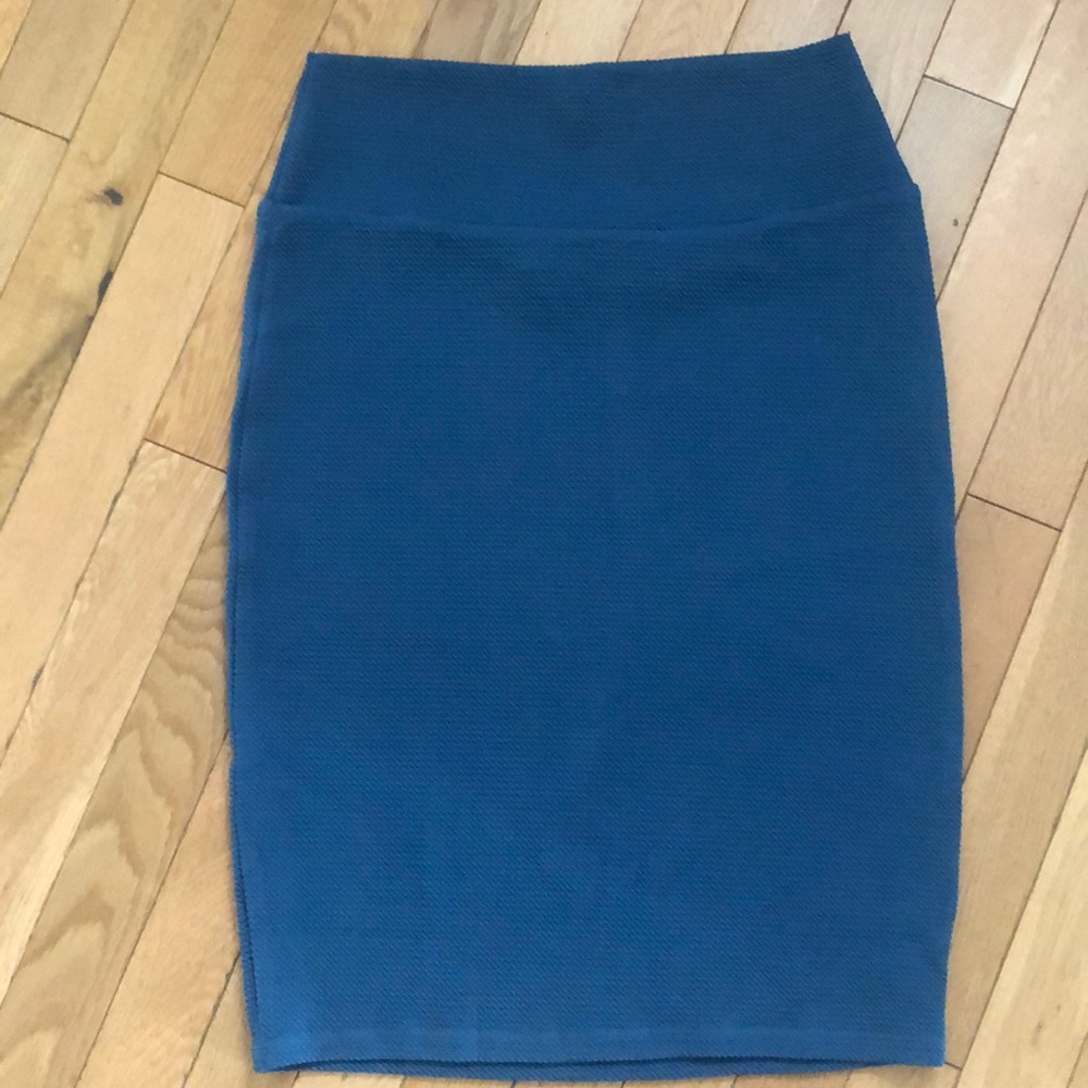 Denim blue small Lularoe Cassie skirt